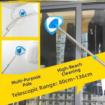 Trikampė chenille šluota — daugiafunkcinis valymas sienoms, grindims, plytelių ir luboms