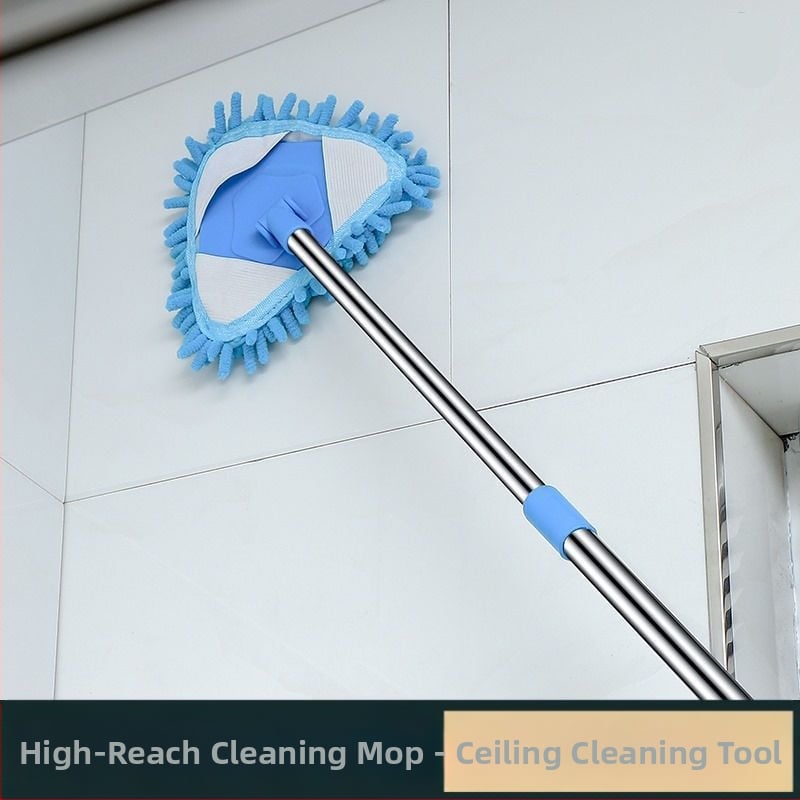 Trikampė chenille šluota — daugiafunkcinis valymas sienoms, grindims, plytelių ir luboms