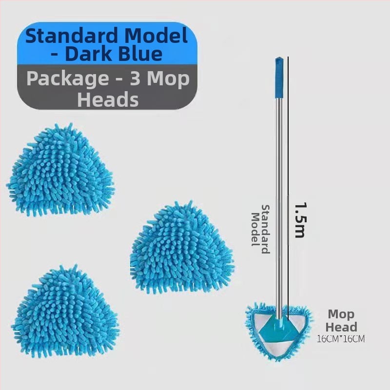 Trikampė chenille šluota — daugiafunkcinis valymas sienoms, grindims, plytelių ir luboms