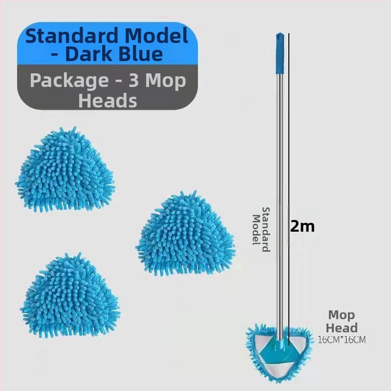 Trikampė chenille šluota — daugiafunkcinis valymas sienoms, grindims, plytelių ir luboms