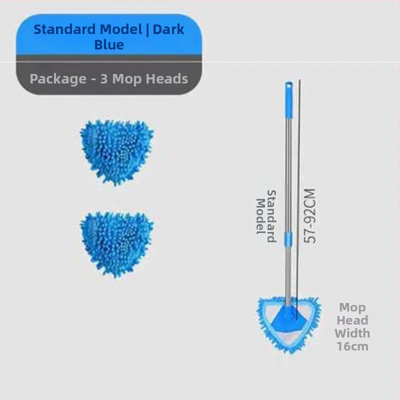 Trikampė chenille šluota — daugiafunkcinis valymas sienoms, grindims, plytelių ir luboms