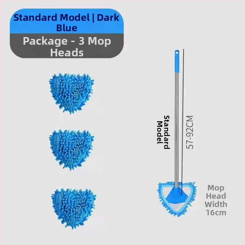 Trikampė chenille šluota — daugiafunkcinis valymas sienoms, grindims, plytelių ir luboms