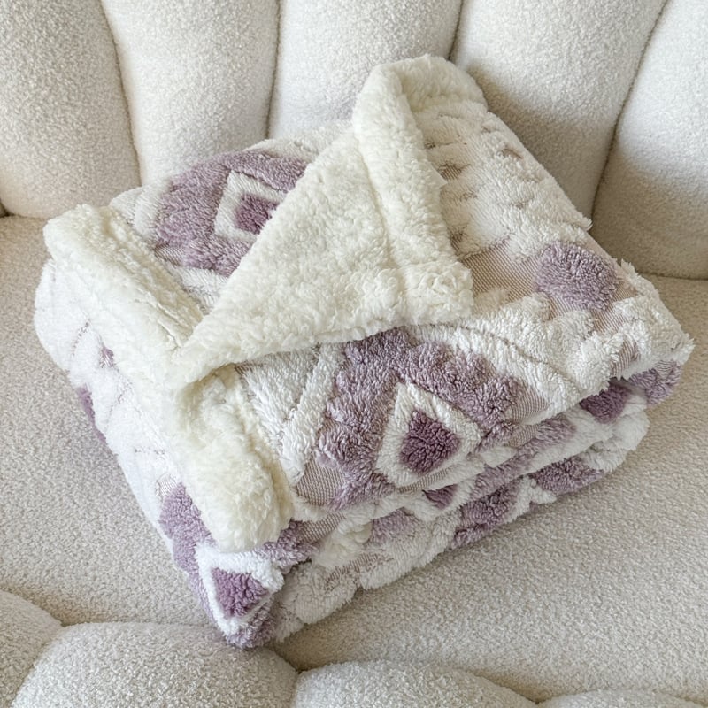 Κουβέρτα με γεωμετρικό σχέδιο, 380 γρ, για άνοιξη και φθινόπωρο, στυλ Νέος Κινέζικος Στυλ