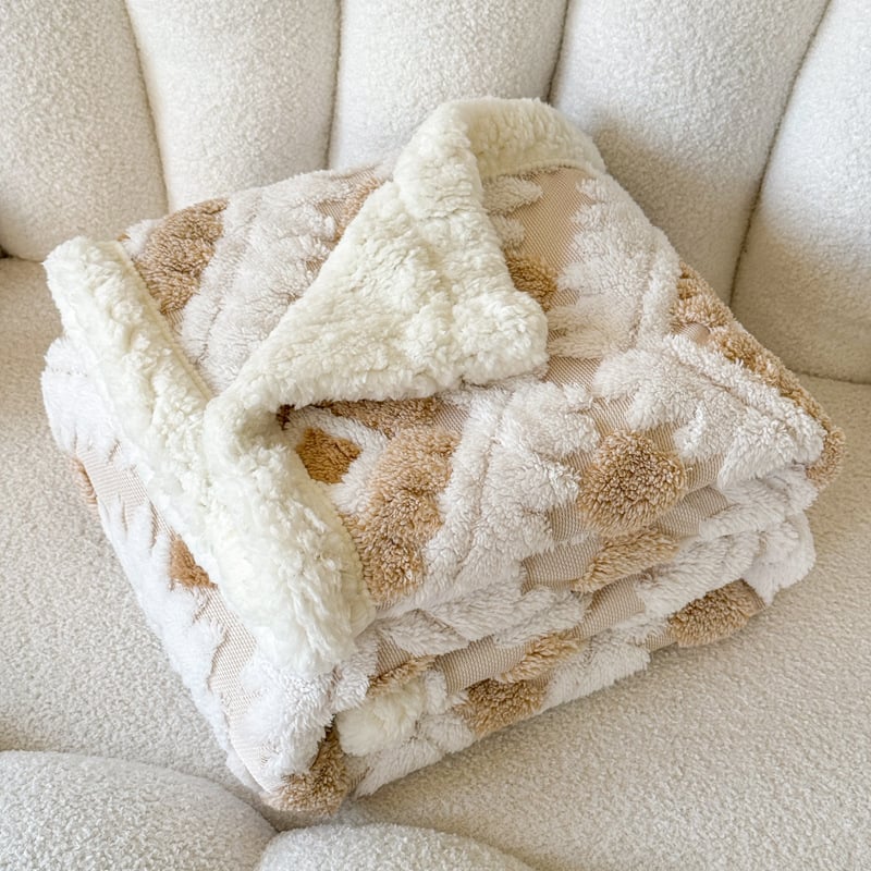 Κουβέρτα με γεωμετρικό σχέδιο, 380 γρ, για άνοιξη και φθινόπωρο, στυλ Νέος Κινέζικος Στυλ