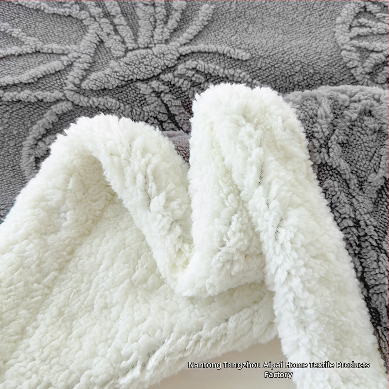 Dvojvrstvová deka s motívom motýľov a kvetov, jacquard korál fleece, na všetky ročné obdobia, moderný minimalistický štýl