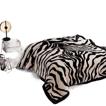 Κουβέρτα Raschel από κοραλλί φλίς, 5000 γ+, μοτίβο με λουλούδια, άνοιξη και φθινόπωρο, απλός και μοντέρνος στυλ