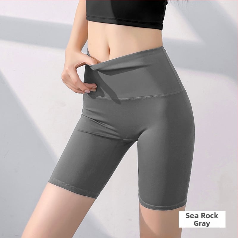 Σορτς γιόγκα υψηλής μέσης, χωρίς ραφές, γρήγορο στέγνωμα, μίγμα πολυεστέρα-ελαστάνης 82,5%/17,5%, κοντό μήκος, για γυναίκες