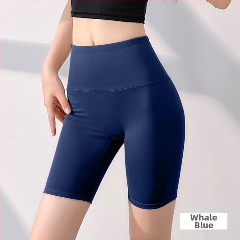 Σορτς γιόγκα υψηλής μέσης, χωρίς ραφές, γρήγορο στέγνωμα, μίγμα πολυεστέρα-ελαστάνης 82,5%/17,5%, κοντό μήκος, για γυναίκες
