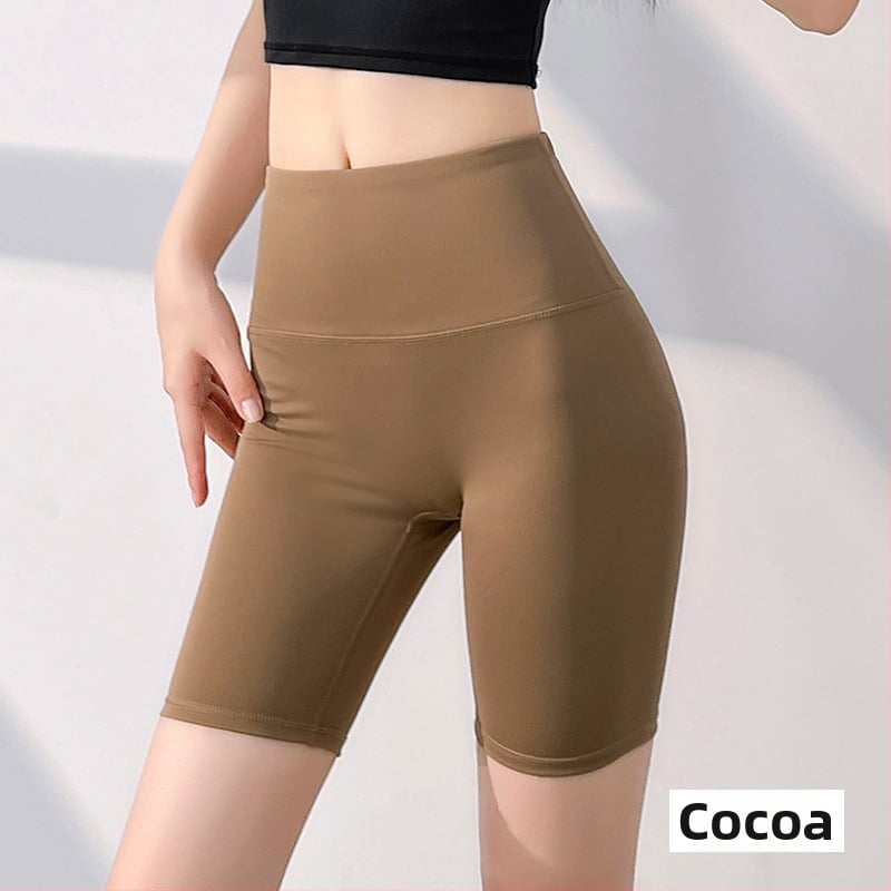 Σορτς γιόγκα υψηλής μέσης, χωρίς ραφές, γρήγορο στέγνωμα, μίγμα πολυεστέρα-ελαστάνης 82,5%/17,5%, κοντό μήκος, για γυναίκες