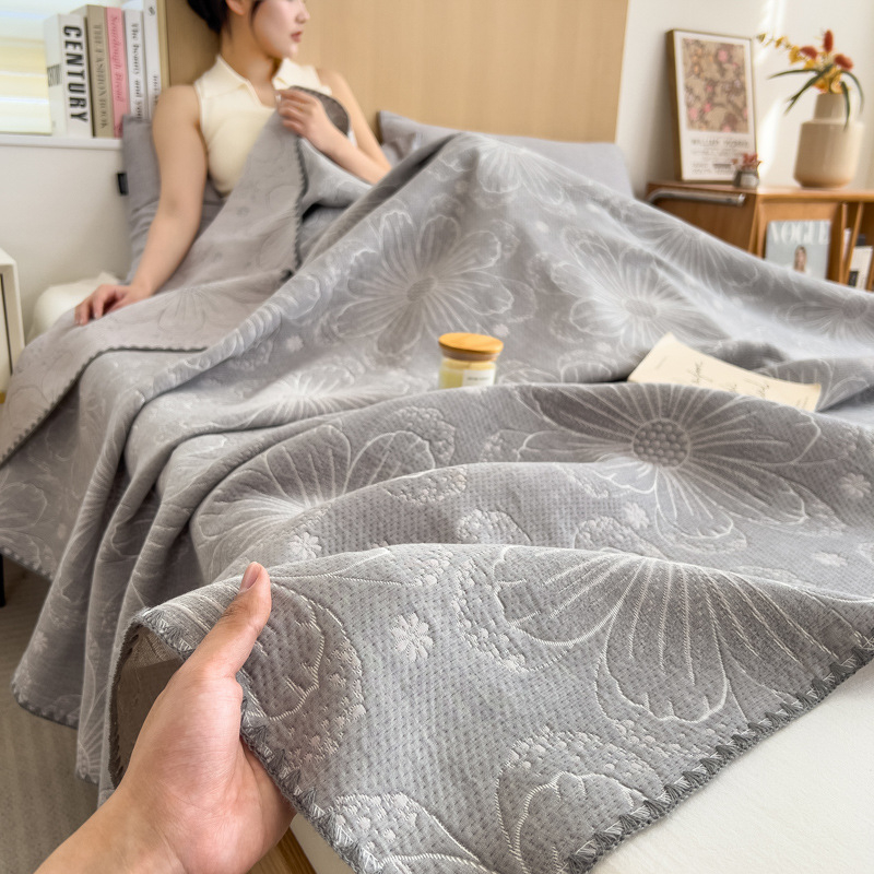 Κουβέρτα από τρεις στρώσεις γάζας με ριγέ μοτίο, 100% βαμβάκι, 1.1–1.5 kg, βαφή αντίδρασης