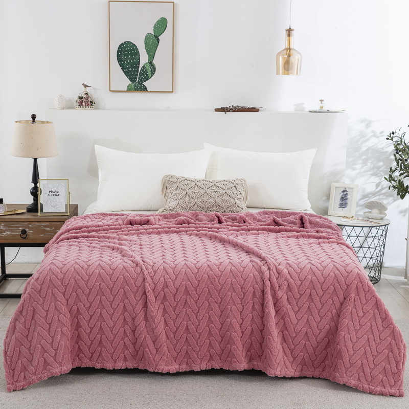 Κουβέρτα από ίνες γάλακτος, διπλής όψης ζακάρ φλίς, πολυεστέρας, κάτω από 300 g, όλες οι εποχές