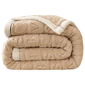 Κλάση Α πλεκτή κουβέρτα από κοραλλιοφλίς με σχέδιο καρδιάς, πολυεστέρας, 300–500 g, κατάλληλη για φθινόπωρο και χειμώνα