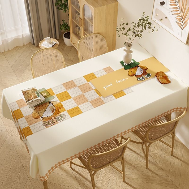 Покривка за маса PVC, правоъгълна, флорална шарка, семпъл и модерен стил