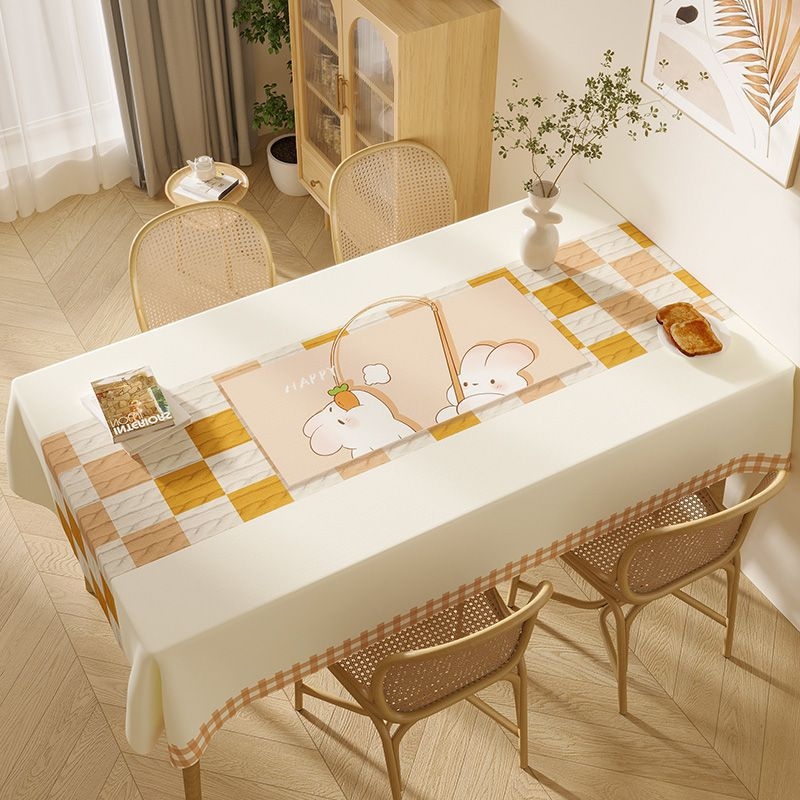 Покривка за маса PVC, правоъгълна, флорална шарка, семпъл и модерен стил