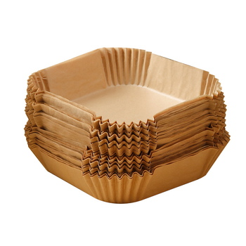 Kvadratinis silikoninis aliejinis kepimo popierius oro frituvei, 38-40 g/m²