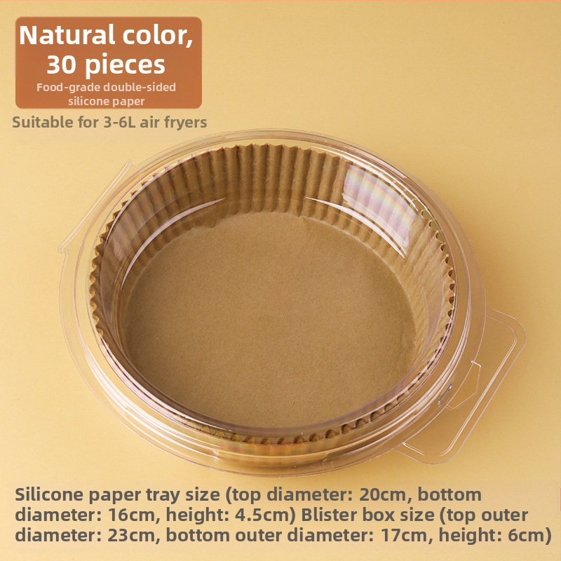 Kvadratinis silikoninis aliejinis kepimo popierius oro frituvei, 38-40 g/m²