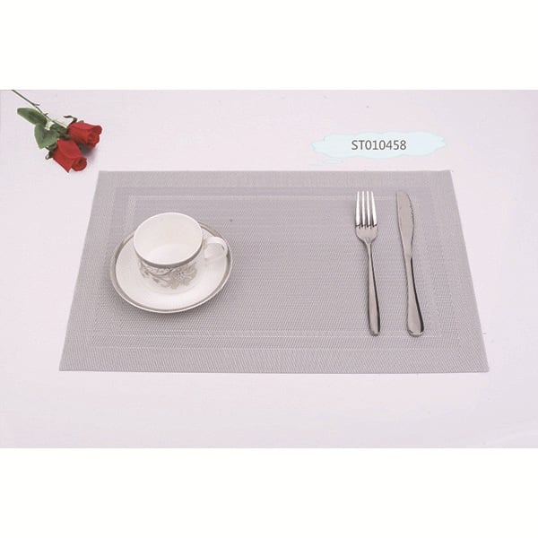 Európai stílusú modern PVC étkezési alátét diagonális dupla kerettel, vízálló, olajálló, égésálló, hőszigetelő