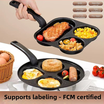 Kiaušinių keptuvė su neprilipstančia danga, iš plonojo plieno, daugiaeilių tinklelio dizainas, gylis 2 cm, svoris 350 g