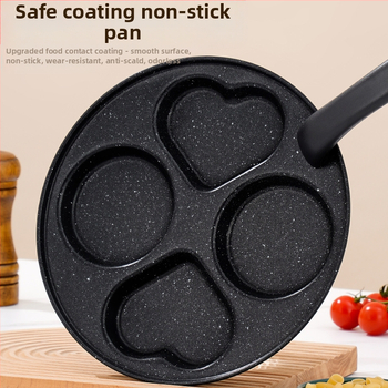 Kiaušinių keptuvė su neprilipstančia danga, iš plonojo plieno, daugiaeilių tinklelio dizainas, gylis 2 cm, svoris 350 g