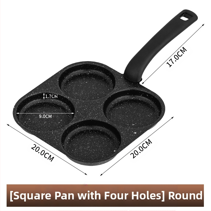 Kiaušinių keptuvė su neprilipstančia danga, iš plonojo plieno, daugiaeilių tinklelio dizainas, gylis 2 cm, svoris 350 g