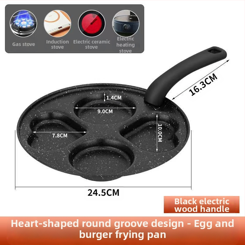 Kiaušinių keptuvė su neprilipstančia danga, iš plonojo plieno, daugiaeilių tinklelio dizainas, gylis 2 cm, svoris 350 g