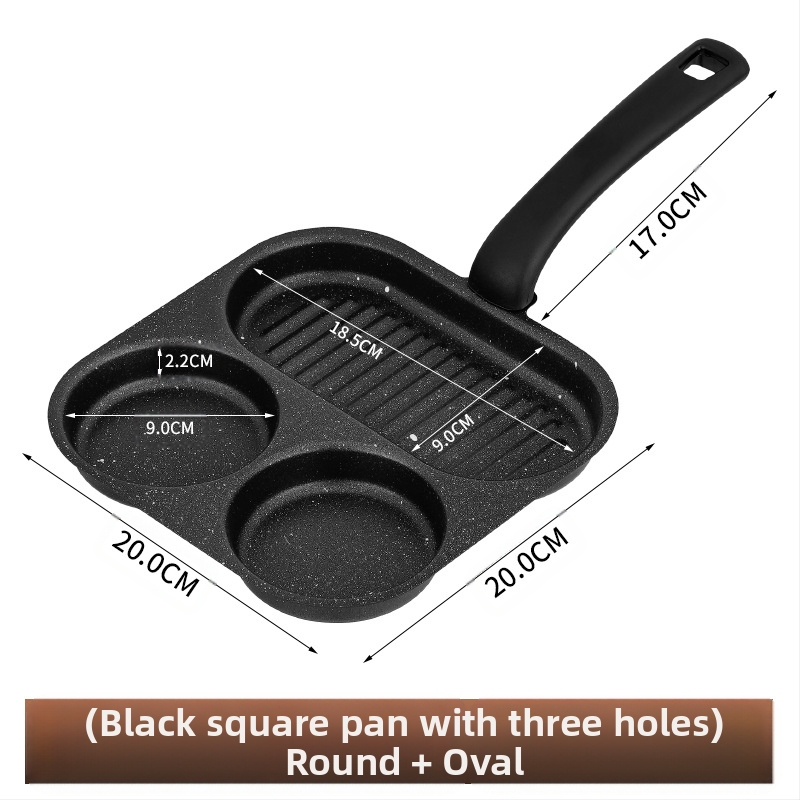 Kiaušinių keptuvė su neprilipstančia danga, iš plonojo plieno, daugiaeilių tinklelio dizainas, gylis 2 cm, svoris 350 g