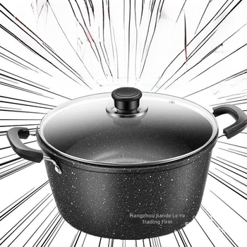 Maifanite κατσαρόλα σούπας, σφυρηλατημένο σίδερο, χωρητικότητα 2.1–3 L, πολύπλοκο κάτω μέρος, συμβατή με φλόγα γκαζιού