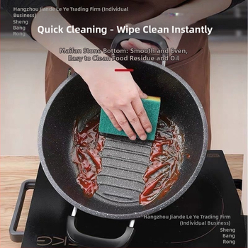 Maifanite κατσαρόλα σούπας, σφυρηλατημένο σίδερο, χωρητικότητα 2.1–3 L, πολύπλοκο κάτω μέρος, συμβατή με φλόγα γκαζιού