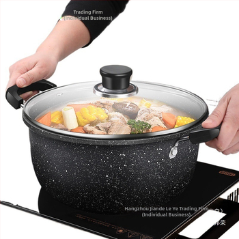 Maifanite κατσαρόλα σούπας, σφυρηλατημένο σίδερο, χωρητικότητα 2.1–3 L, πολύπλοκο κάτω μέρος, συμβατή με φλόγα γκαζιού