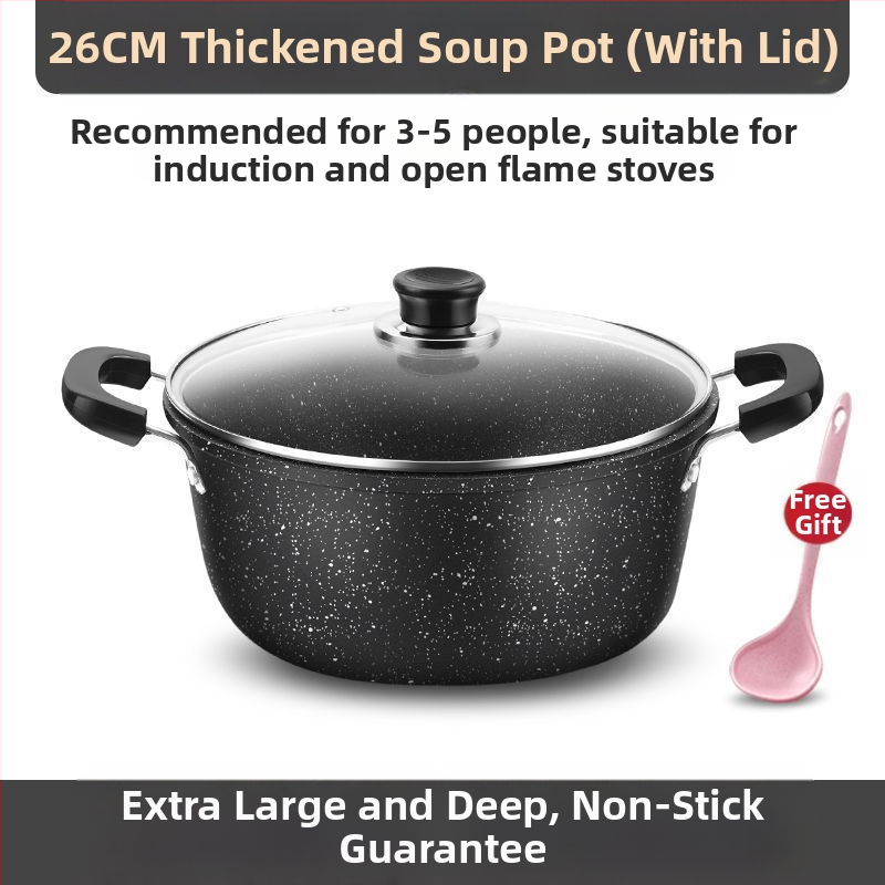 Maifanite тенджера за супа, ковано желязо, 2.1–3 л, комплексно дъно, подходяща за газова печка