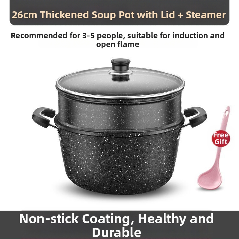 Maifanite тенджера за супа, ковано желязо, 2.1–3 л, комплексно дъно, подходяща за газова печка