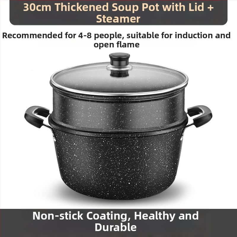 Maifanite тенджера за супа, ковано желязо, 2.1–3 л, комплексно дъно, подходяща за газова печка