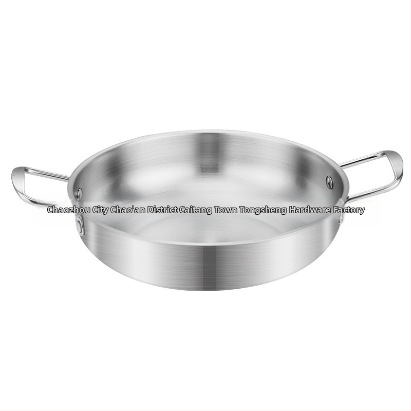 Корейски стил тенджера за макарони и супа от неръждаема стомана, за дома, без електричество, съвместима с обикновен котлон