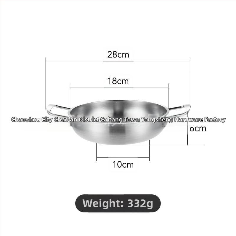Korejiečių stiliaus nerūdijančio plieno makaronų sriubų puodas, namų naudojimui, neelektrinis, suderinamas su įprasta virykle