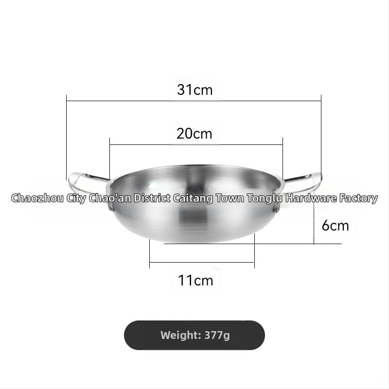 Korejiečių stiliaus nerūdijančio plieno makaronų sriubų puodas, namų naudojimui, neelektrinis, suderinamas su įprasta virykle