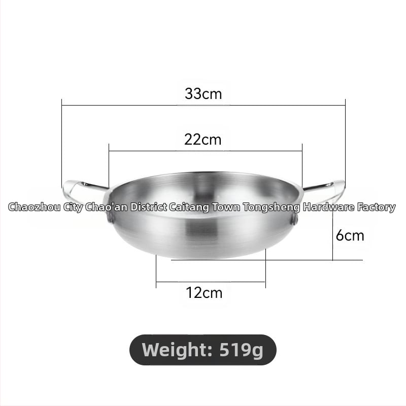 Korejiečių stiliaus nerūdijančio plieno makaronų sriubų puodas, namų naudojimui, neelektrinis, suderinamas su įprasta virykle