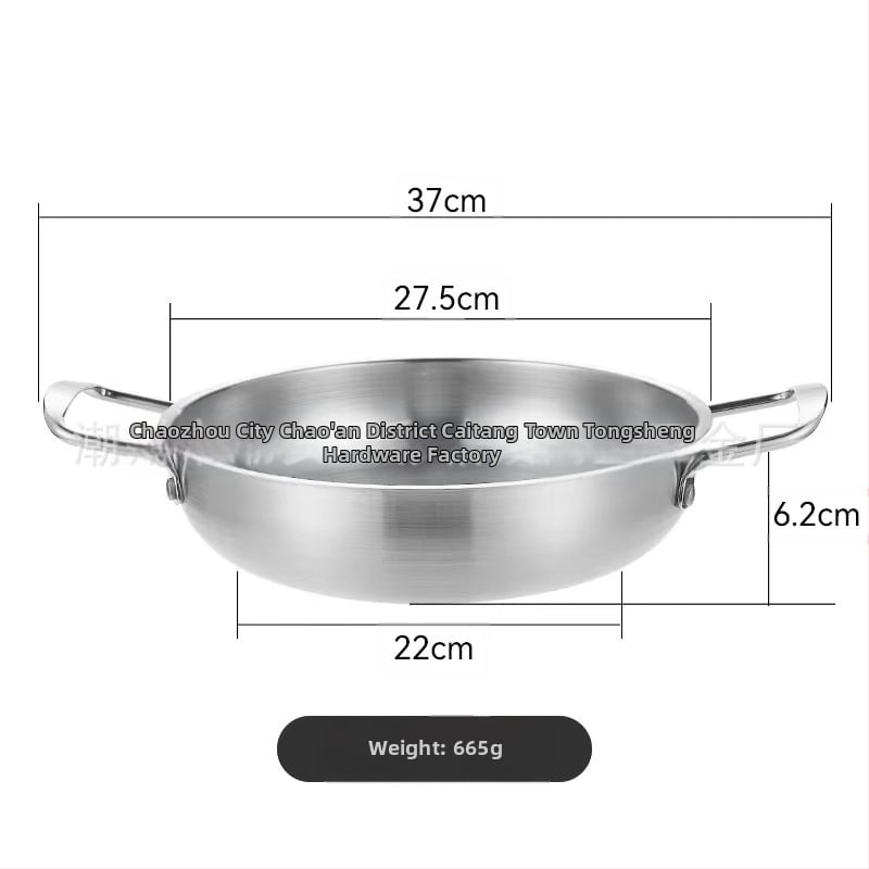 Korejiečių stiliaus nerūdijančio plieno makaronų sriubų puodas, namų naudojimui, neelektrinis, suderinamas su įprasta virykle