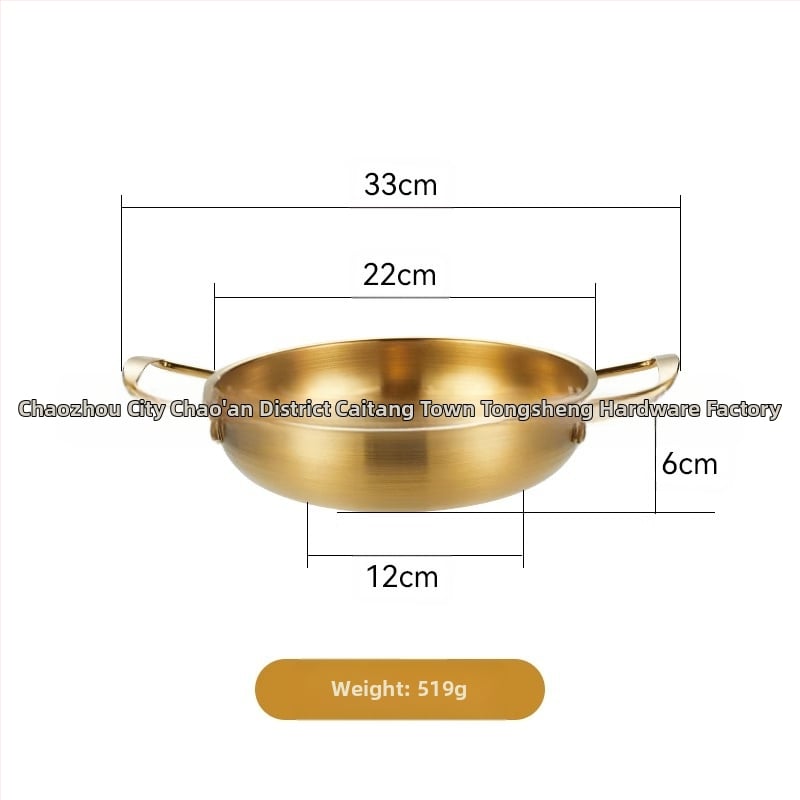 Korejiečių stiliaus nerūdijančio plieno makaronų sriubų puodas, namų naudojimui, neelektrinis, suderinamas su įprasta virykle
