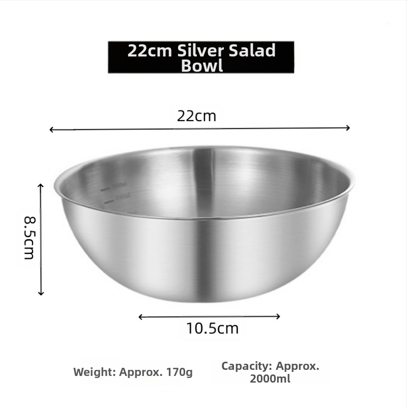 Salotų dubuo, netaisyklingos formos, 201 nerūdijančio plieno, šlifuoto paviršiaus, šiuolaikiškas paprastas dizainas