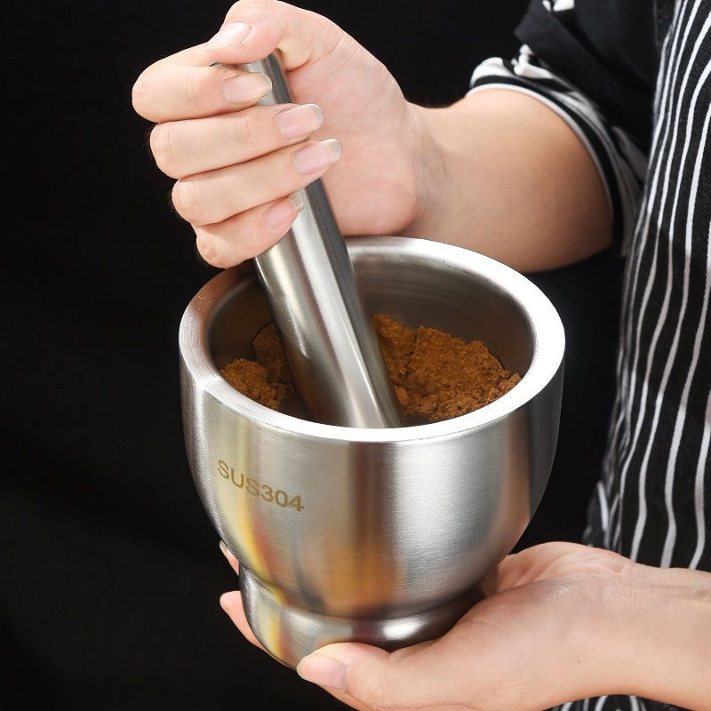 Χειροκίνητος πολτοποιητής σκόρδου – 304 ανοξείδωτο ατσάλι, μεταλλικό πολυλειτουργικό εργαλείο για σκόρδο