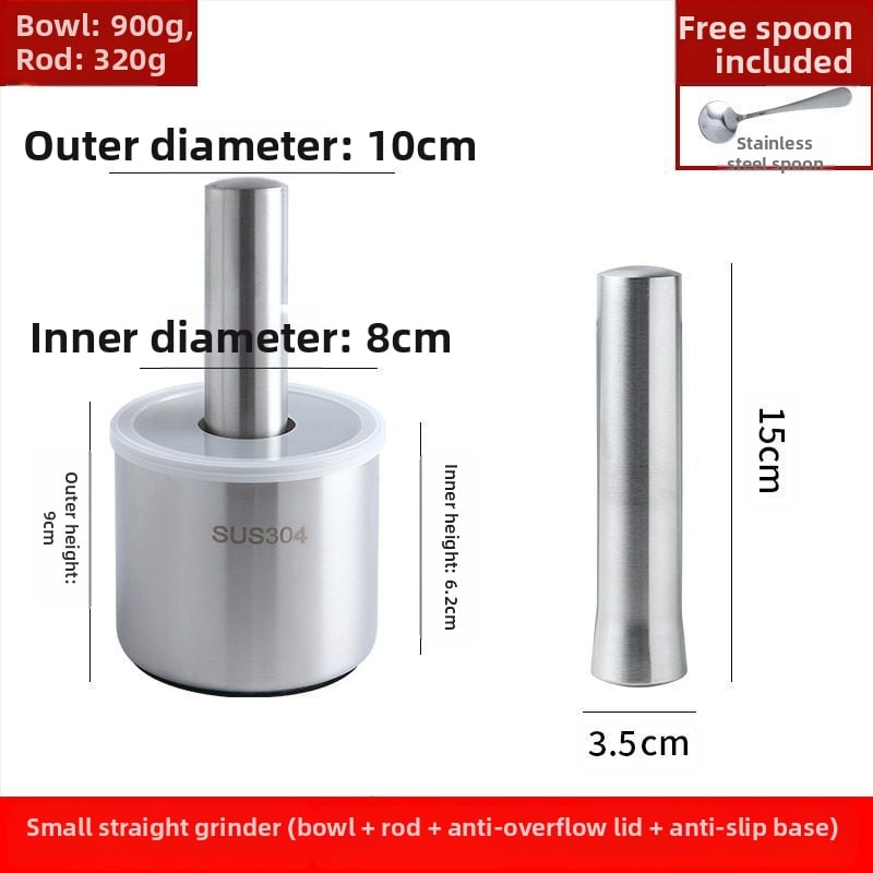 Χειροκίνητος πολτοποιητής σκόρδου – 304 ανοξείδωτο ατσάλι, μεταλλικό πολυλειτουργικό εργαλείο για σκόρδο