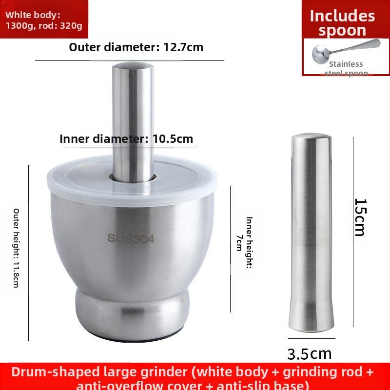 Χειροκίνητος πολτοποιητής σκόρδου – 304 ανοξείδωτο ατσάλι, μεταλλικό πολυλειτουργικό εργαλείο για σκόρδο