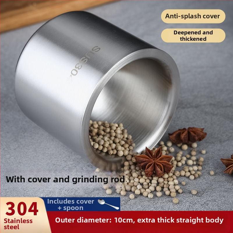 Χειροκίνητος πολτοποιητής σκόρδου – 304 ανοξείδωτο ατσάλι, μεταλλικό πολυλειτουργικό εργαλείο για σκόρδο