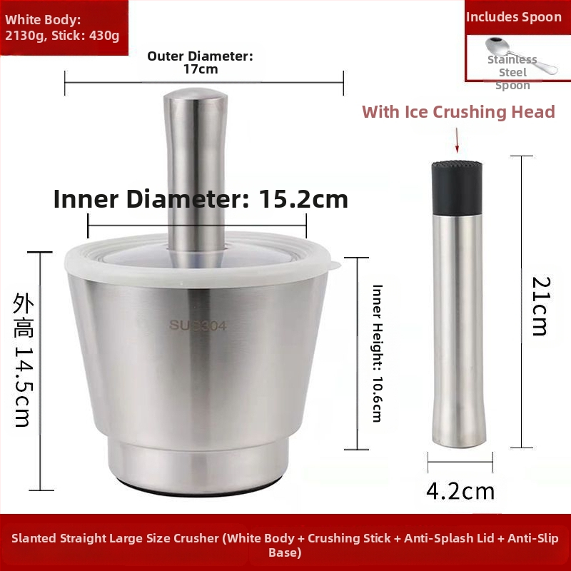 Χειροκίνητος πολτοποιητής σκόρδου – 304 ανοξείδωτο ατσάλι, μεταλλικό πολυλειτουργικό εργαλείο για σκόρδο