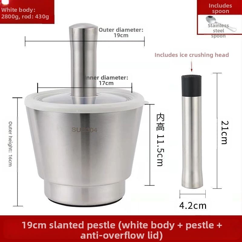 Χειροκίνητος πολτοποιητής σκόρδου – 304 ανοξείδωτο ατσάλι, μεταλλικό πολυλειτουργικό εργαλείο για σκόρδο