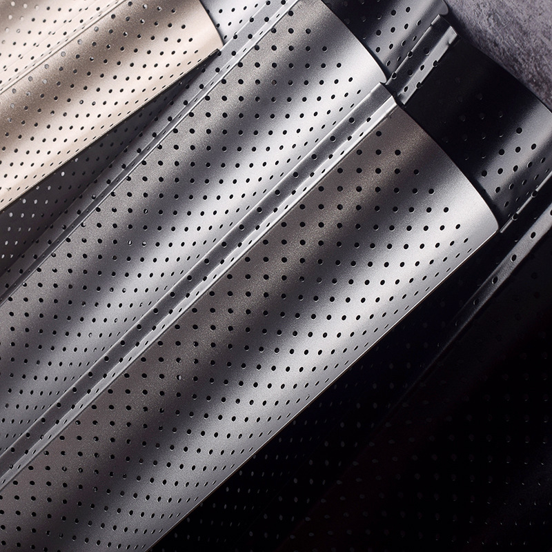 Beike Apvali bagetė kepimo forma su nelipniu denginiu iš anglies plieno; maisto kokybės; 2/3/4 kameros; tinka picai, tortui ir mousse