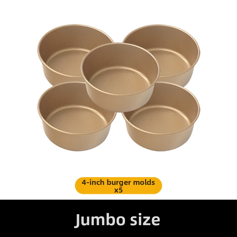 Šešių kamerų apvalus kepimo formos su dangteliu, skirtos anglų mufinams, japoniškiems raudųjų pupelių bandelėms, hamburgerio bandelėms ir duonai