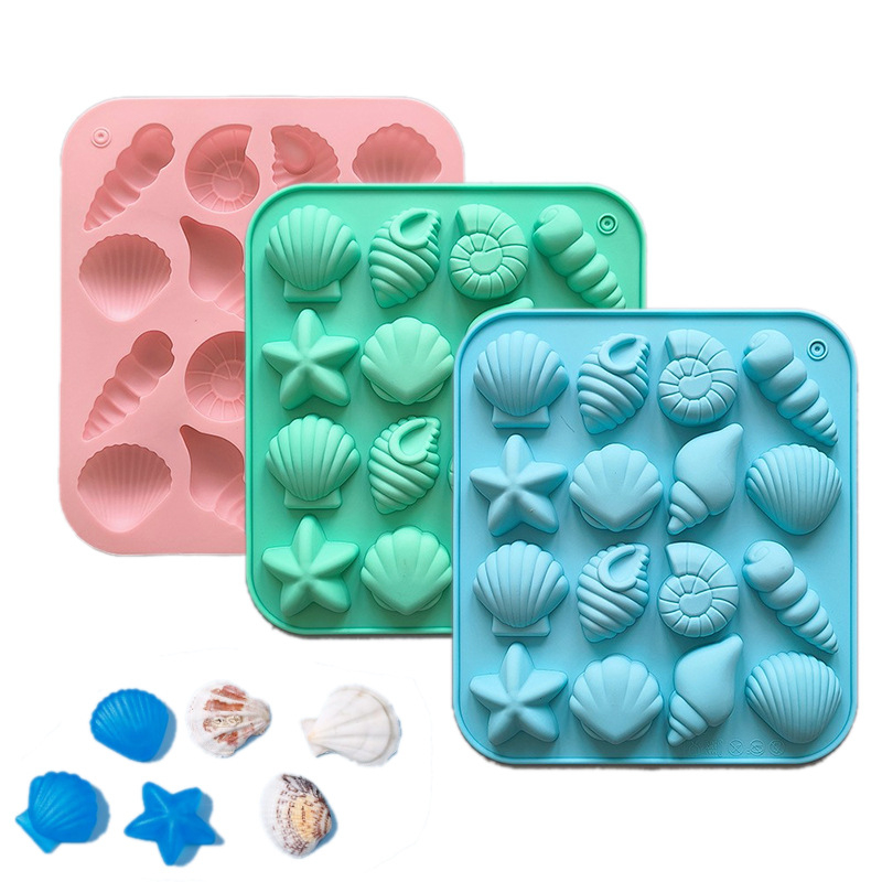 Silikona forma ar 18 atverēm ziedu un zāles rakstam – DIY augļu želejām, fondantam, ziepēm un vaska pērlītēm