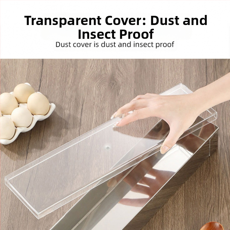 Stačiakampė tiramisu forma iš nerūdijančio plieno, su matavimo skale, atsiejama