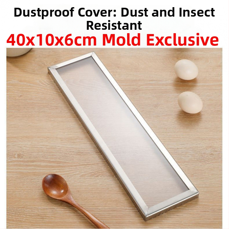 Stačiakampė tiramisu forma iš nerūdijančio plieno, su matavimo skale, atsiejama